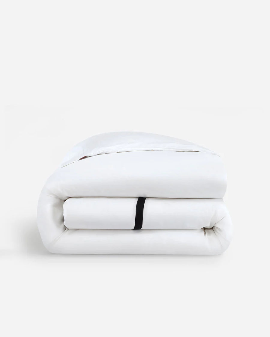 Frame Premium Bamboo Duvet Bundle White - Black