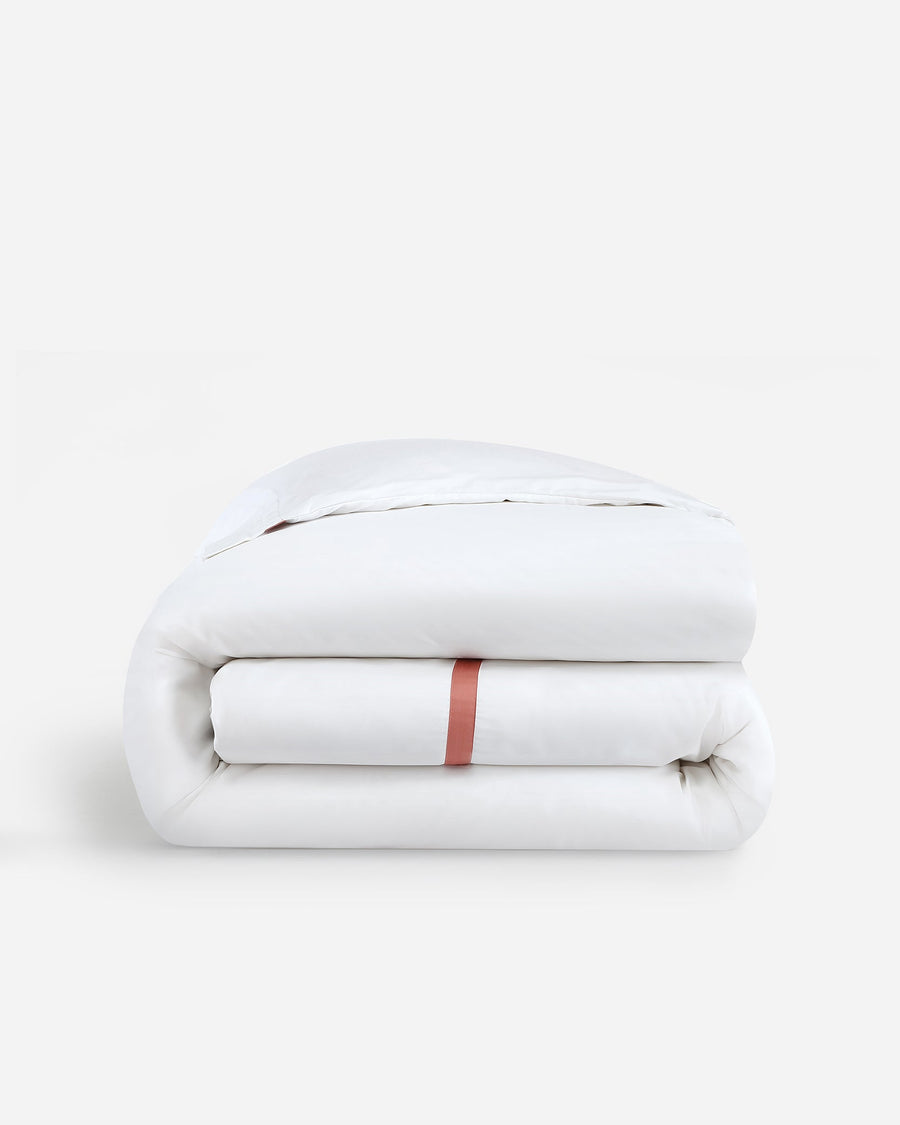 Frame Premium Bamboo Duvet Bundle White - Clay