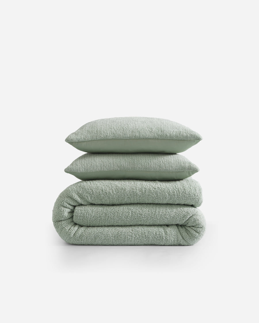 Snug Stitch Comforter Bundle Sage