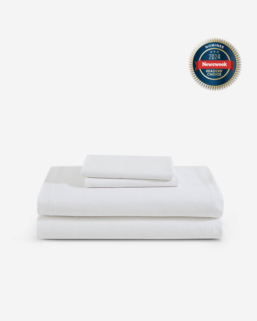 European Flax Linacel™ Sheet Set Clear White