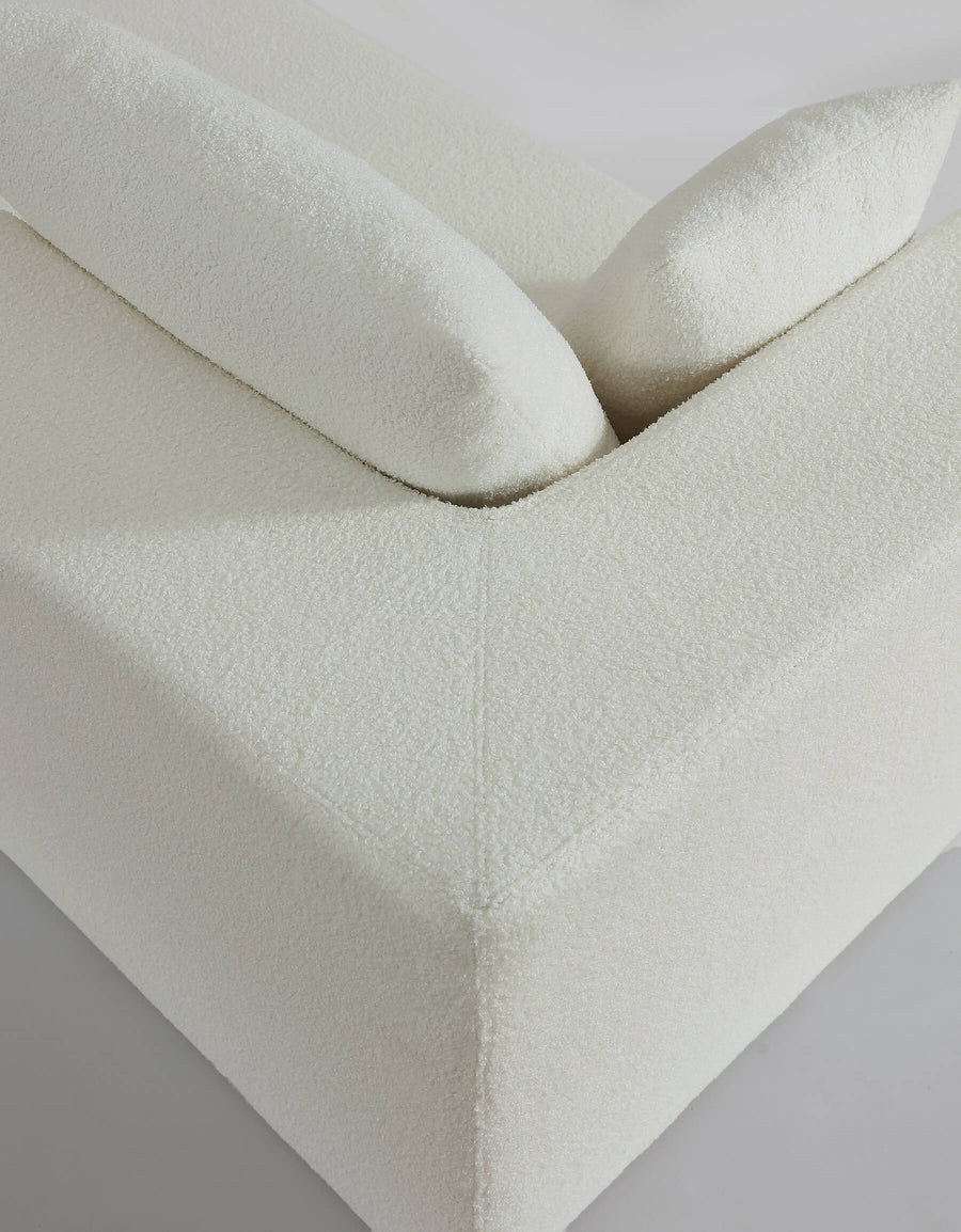 Cypress Right-Side Chaise Module White