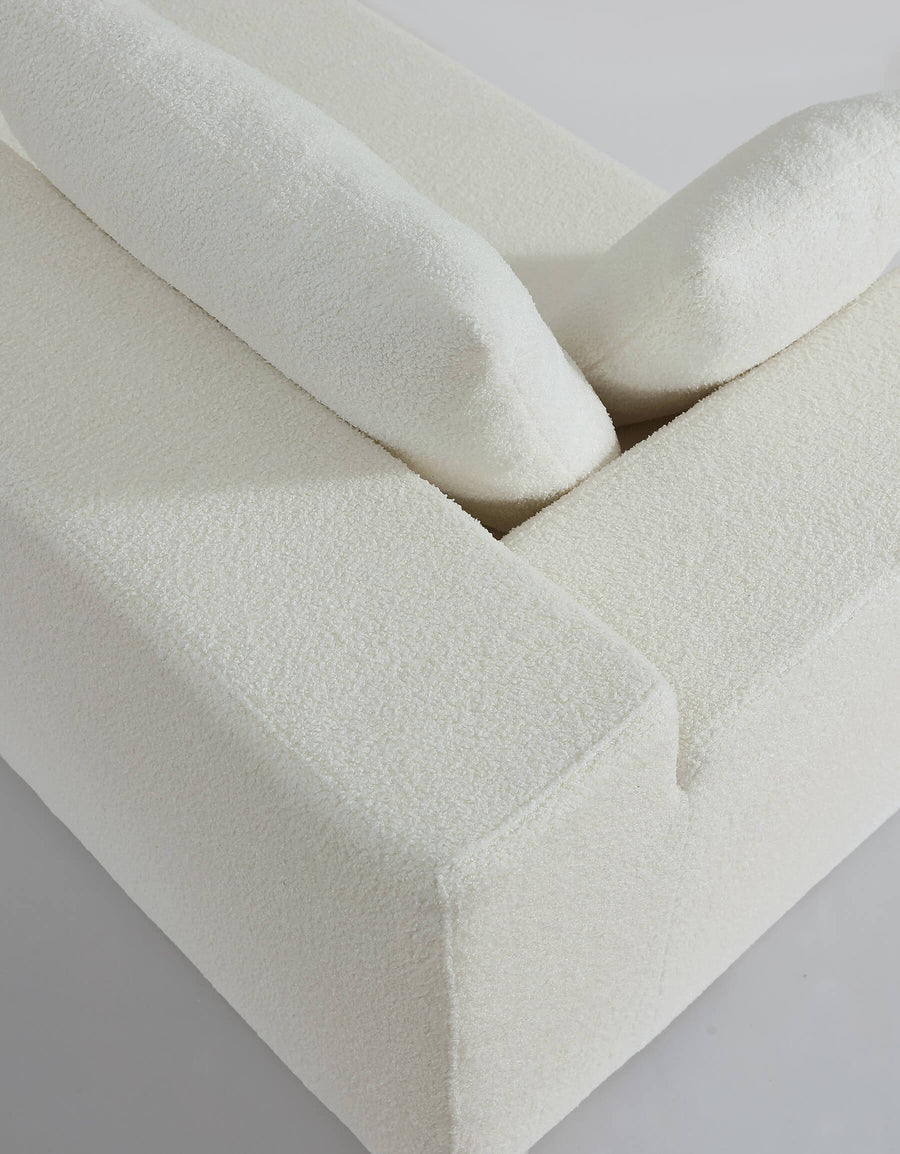 Cypress Right Corner Module White