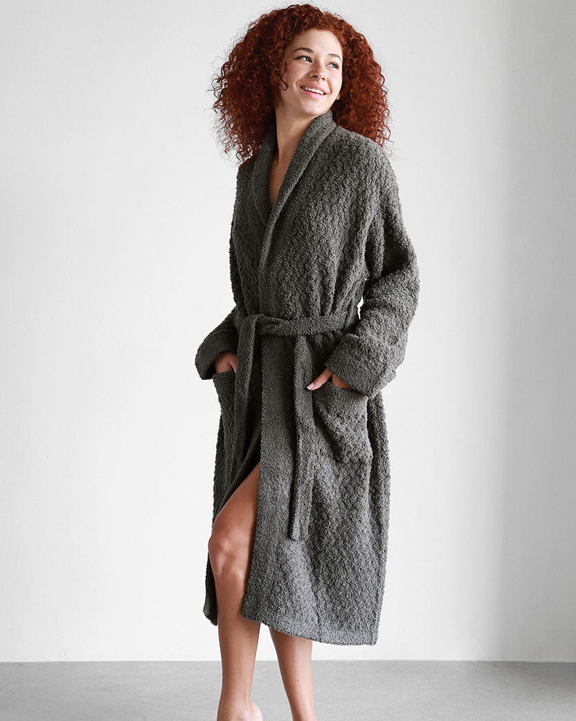 Snug Waffle Robe Granite