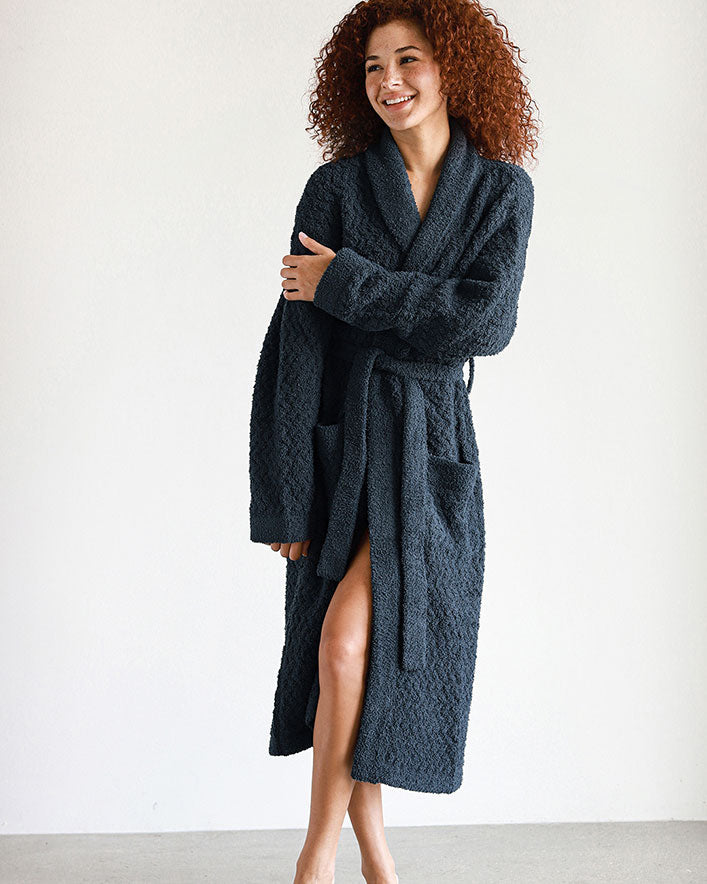 Snug Waffle Robe Midnight