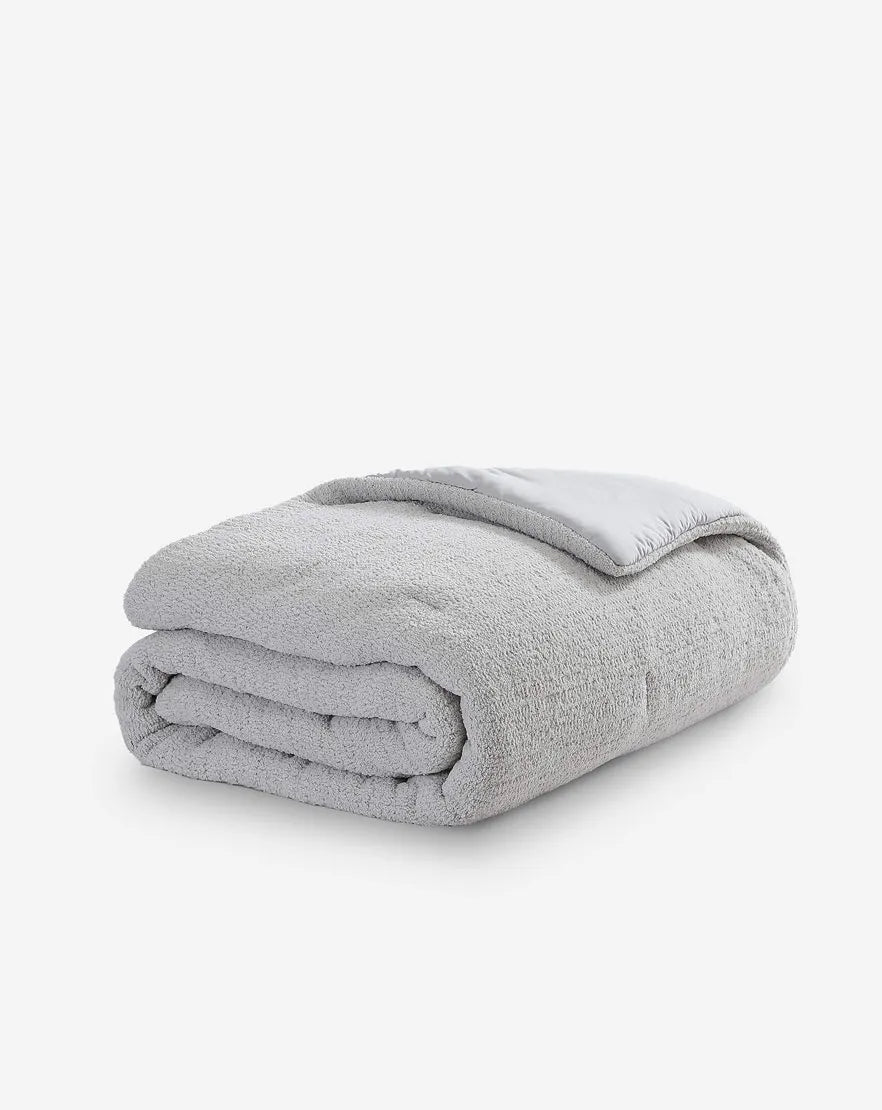 Snug Stitch Comforter Bundle Cloud Gray