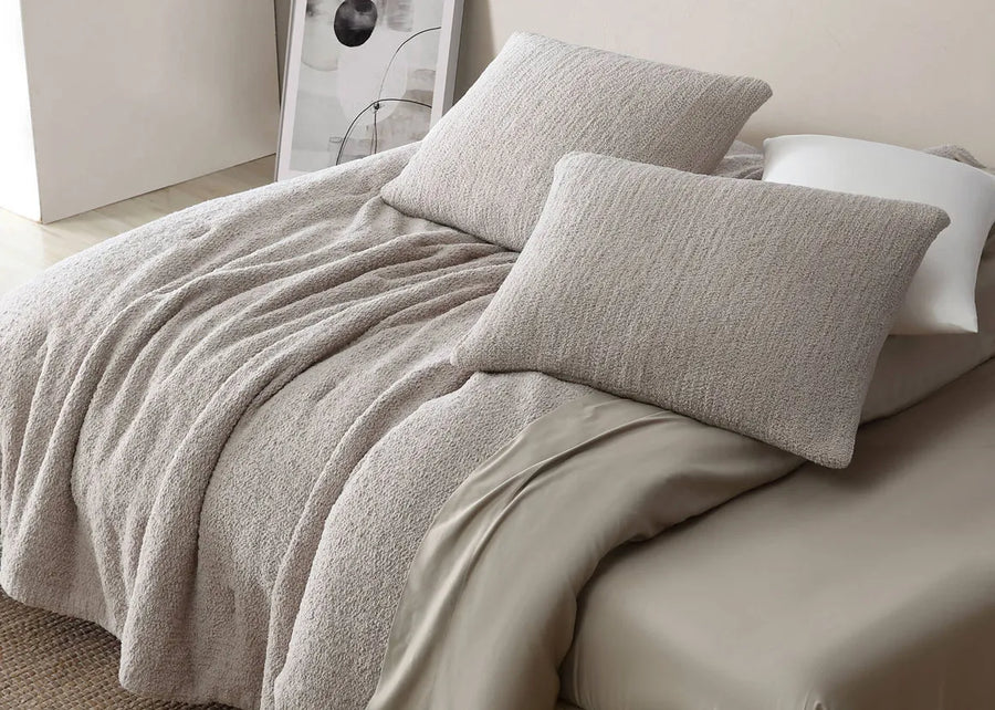 Snug Stitch Comforter Bundle Taupe