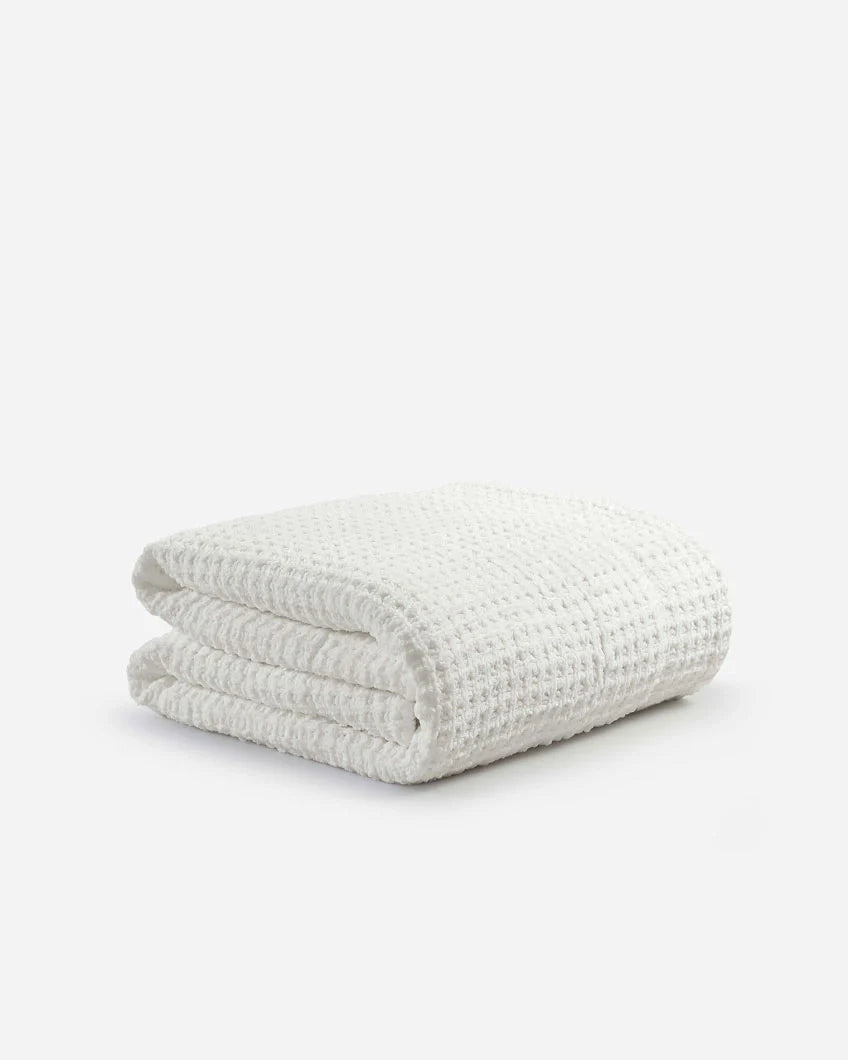 Snug Waffle Comforter Bundle Off White