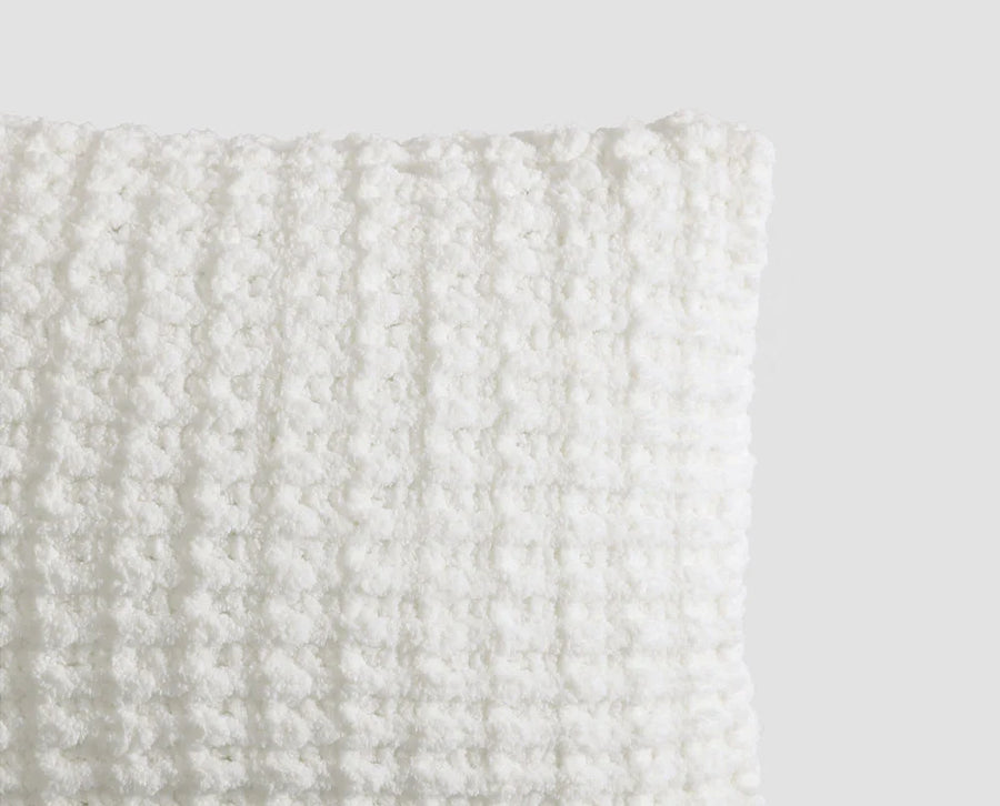 Snug Waffle Mini Pillow Off White