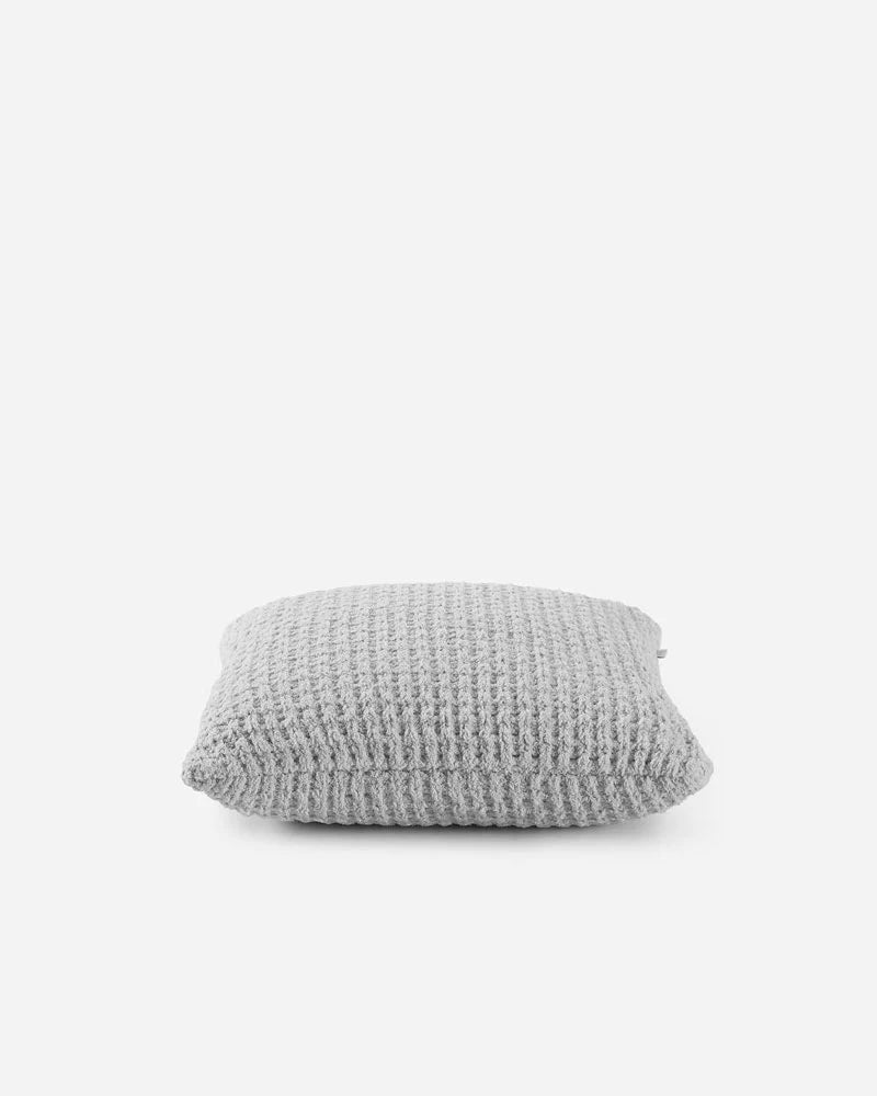 Snug Waffle Throw Pillow Cloud Gray