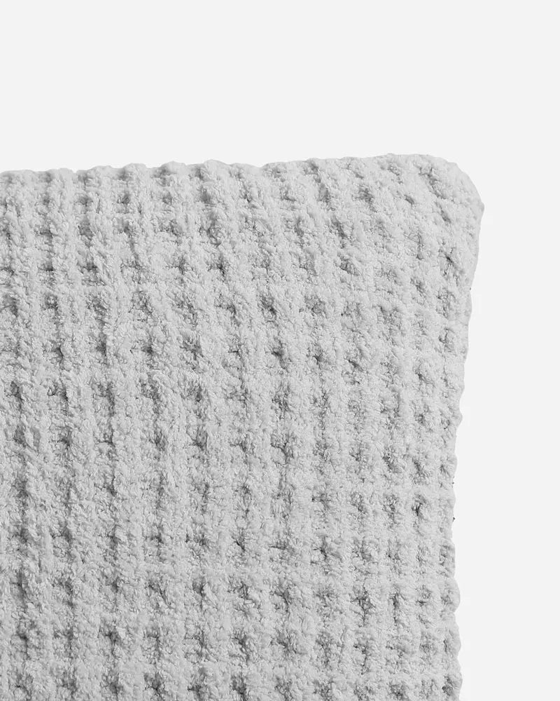 Snug Waffle Throw Pillow Cloud Gray