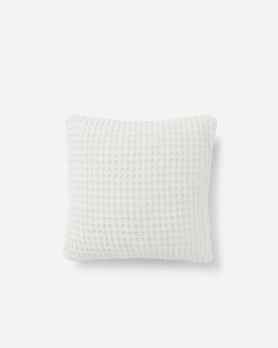 Snug Waffle Throw Pillow Off White