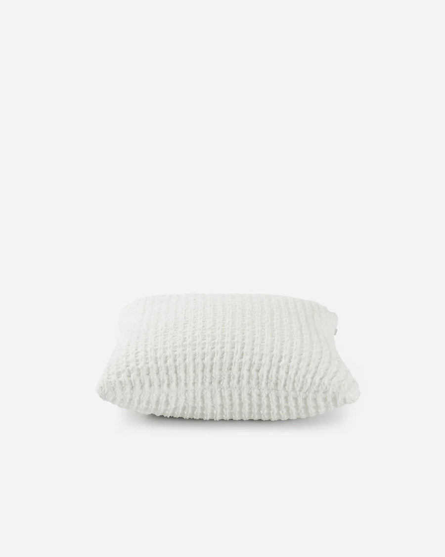 Snug Waffle Throw Pillow Off White