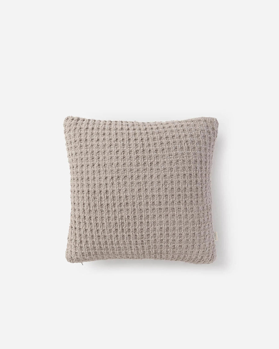 Snug Waffle Throw Pillow Taupe