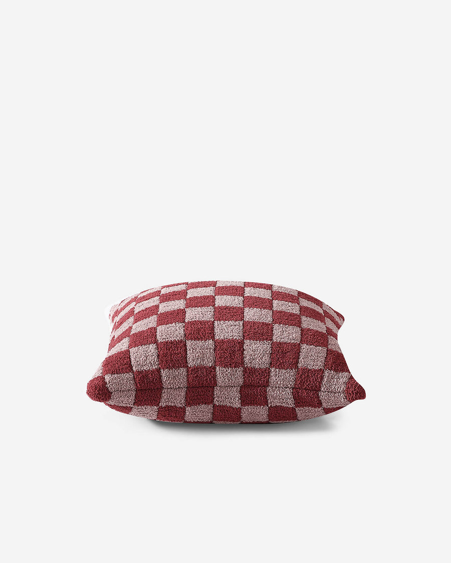 Checkerboard Throw Pillow Pomegranate - Rose