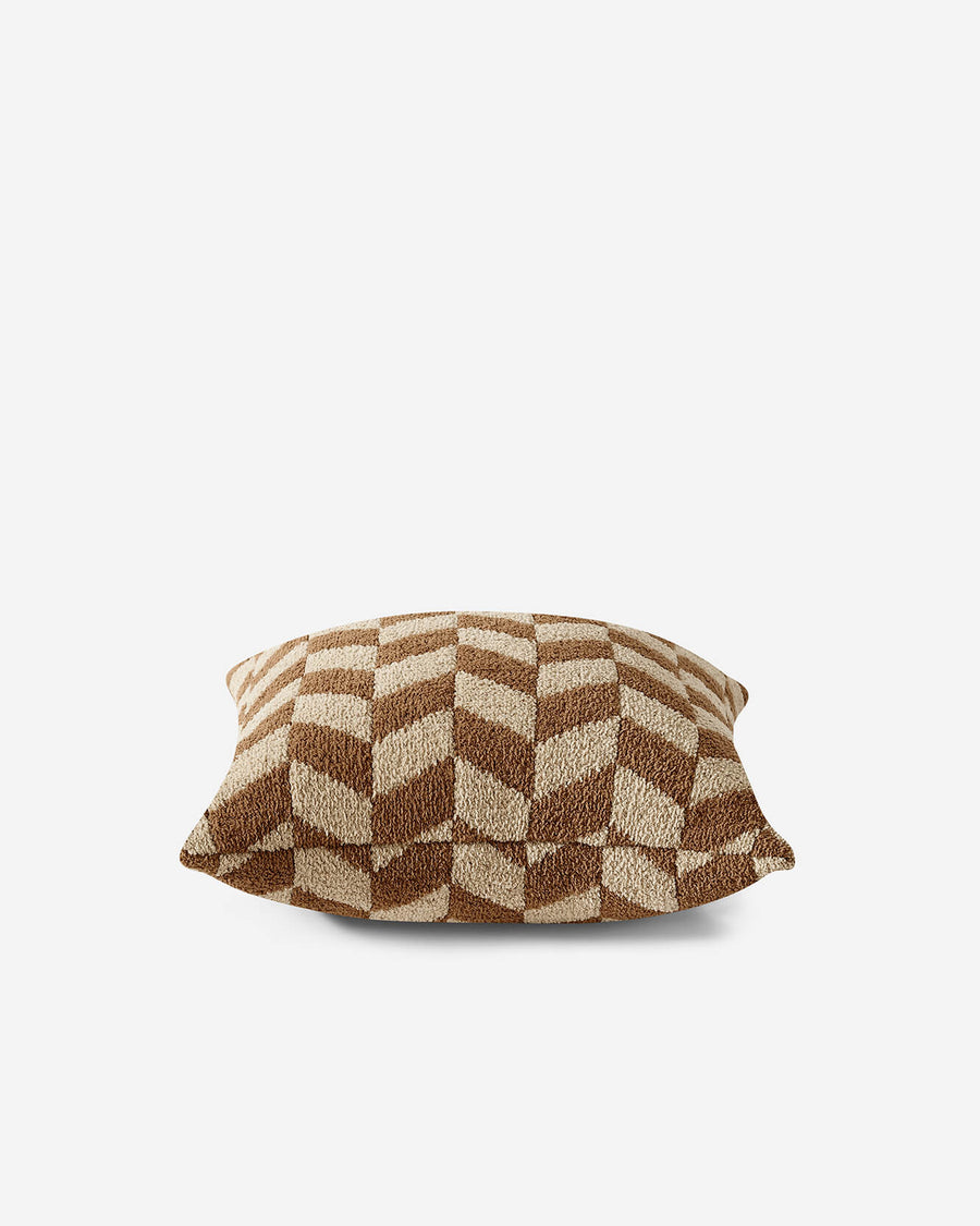Chevron Throw Pillow Chestnut - Biscotti