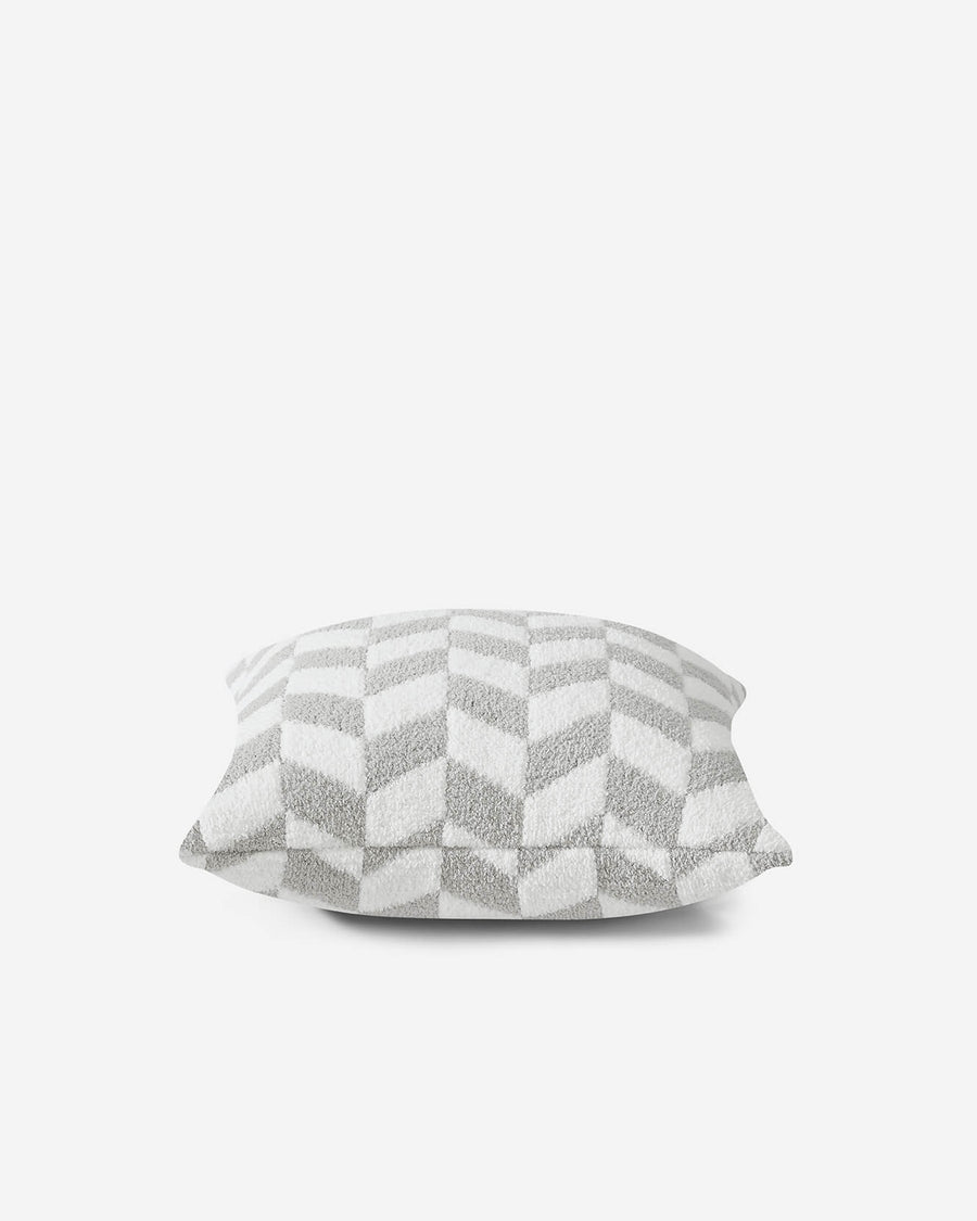 Chevron Throw Pillow Cloud Gray - Off White