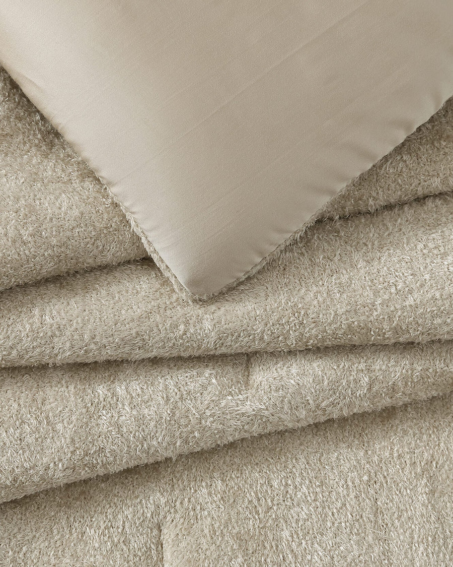 Cloud Silque Stitch Comforter Sandstone