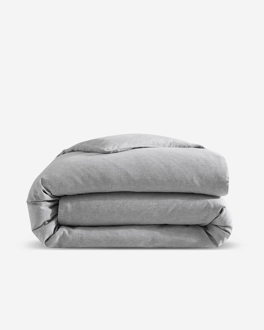 European Flax Linacel™ Duvet Cover Heather