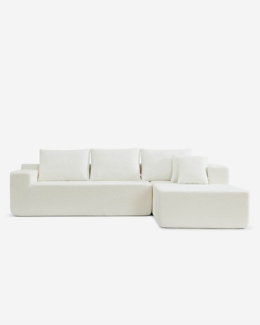 Cypress Right-Side Chaise Module White