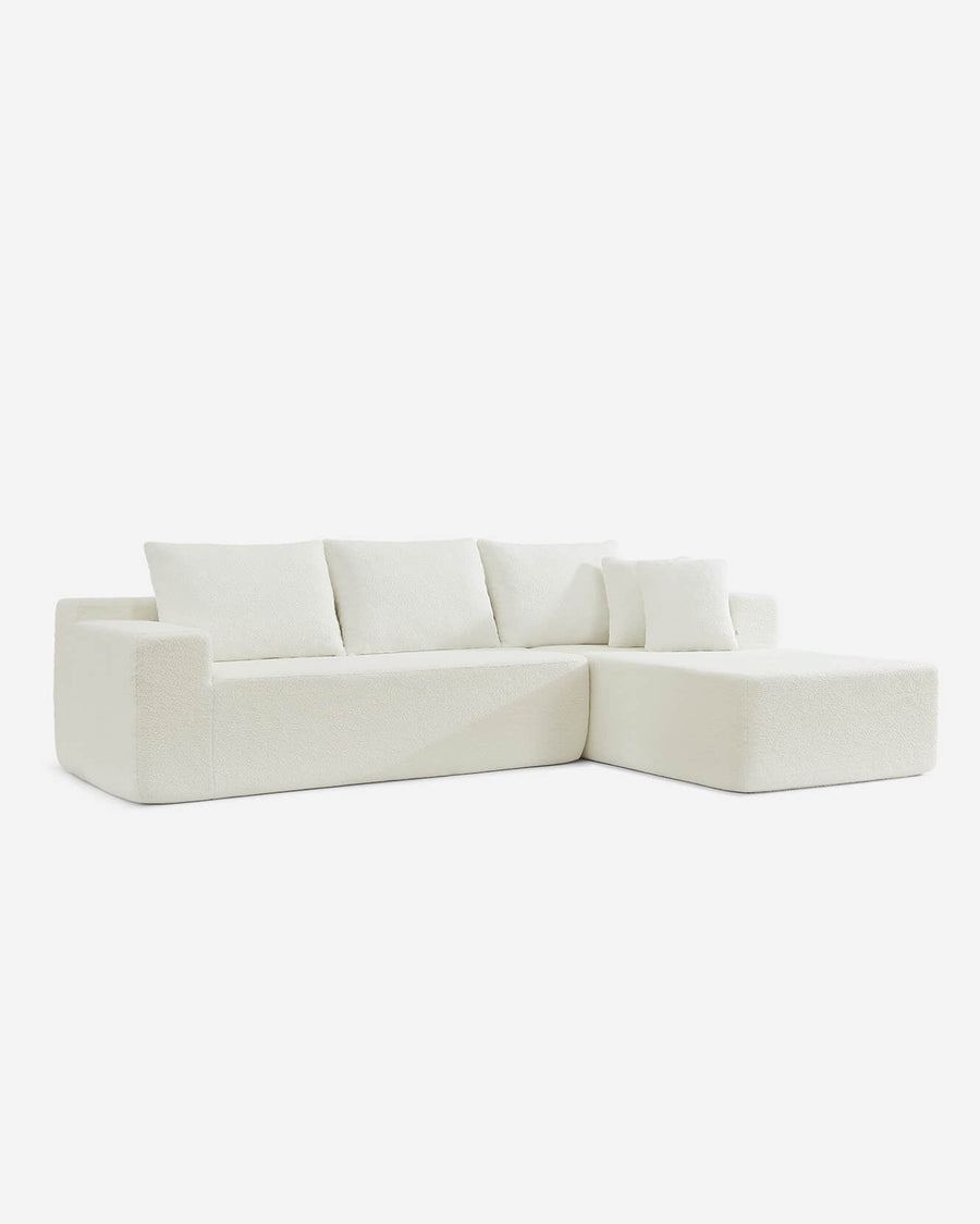 Cypress Right-Side Chaise Module White