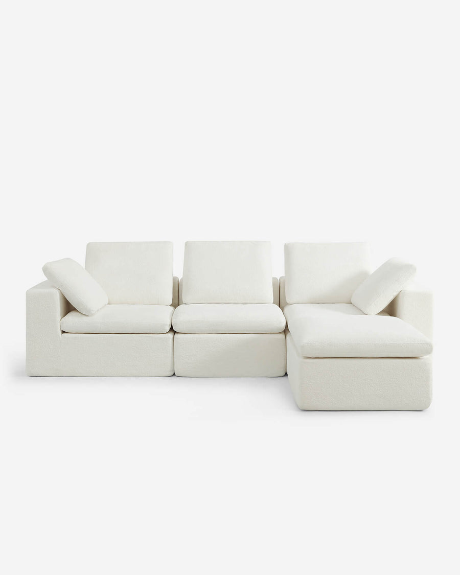 Hudson Modular Sectional White