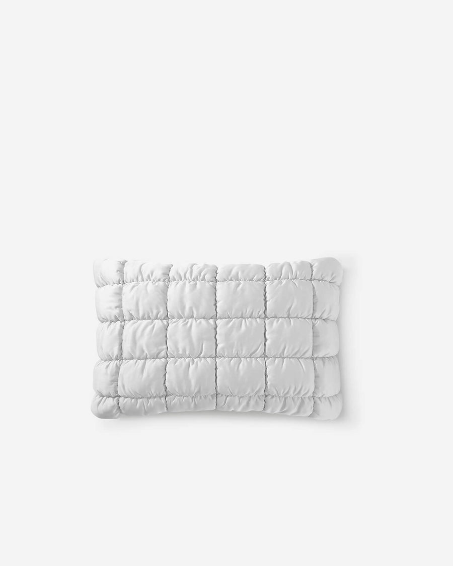 Silky Lyocell Puff Comforter Bundle Pearl Gray