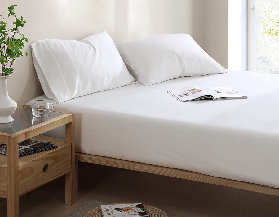 Silky Lyocell Sheet Set Clear White