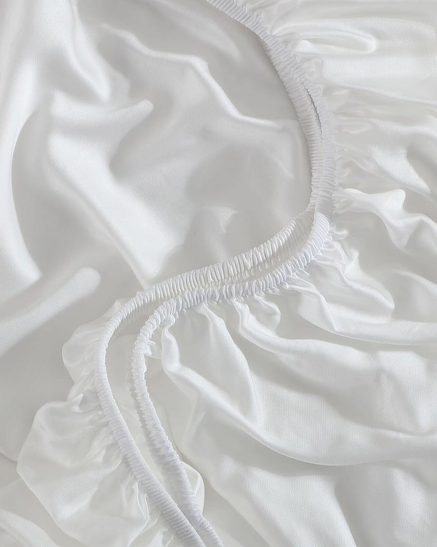 Silky Lyocell Sheet Set Clear White