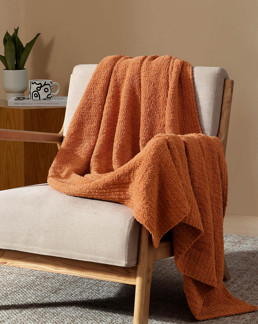 Snug Lap Throw Masala Orange