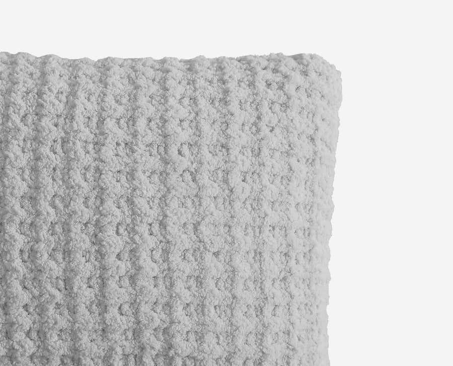 Snug Waffle Mini Pillow Cloud Gray