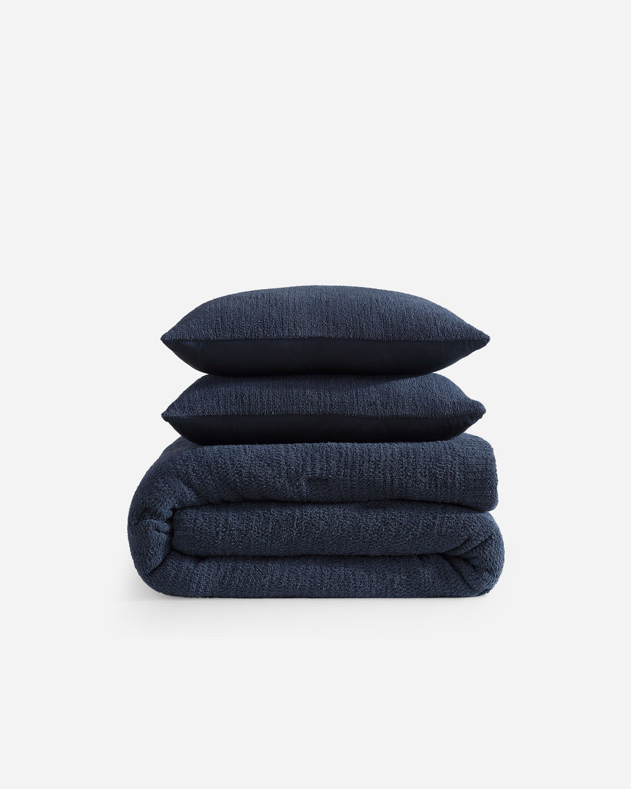 Snug Stitch Comforter Bundle Midnight