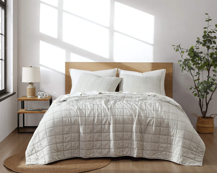 Stonewashed Lyocell Quilt Bundle Bone