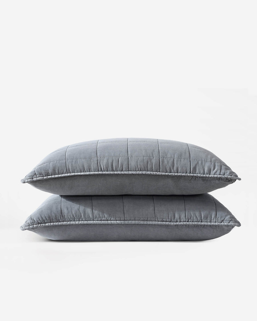 Stonewashed Lyocell Quilt Bundle Coal