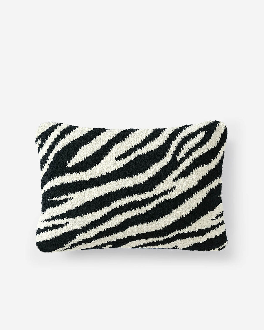 Vintage Zebra Lumbar Pillow Black - Turtledove