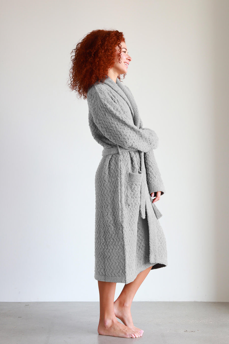 Snug Waffle Robe Cloud Gray