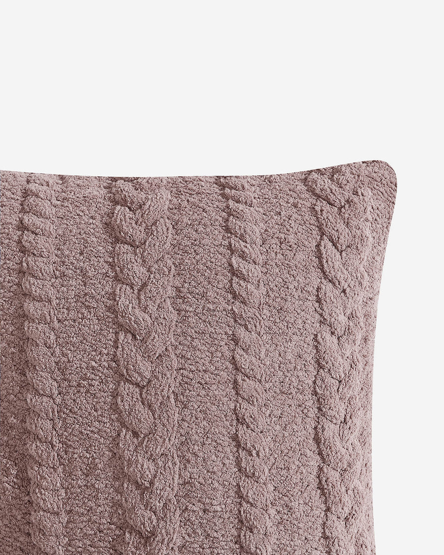 Braided Throw Pillow Rose