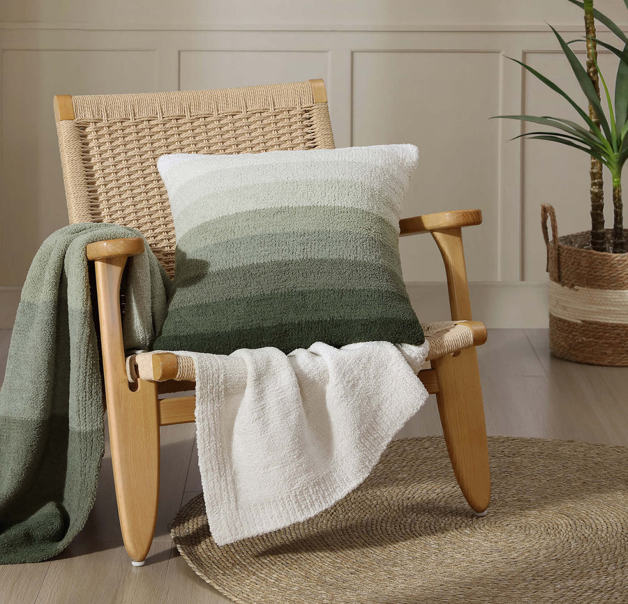 Ombre Throw Moss