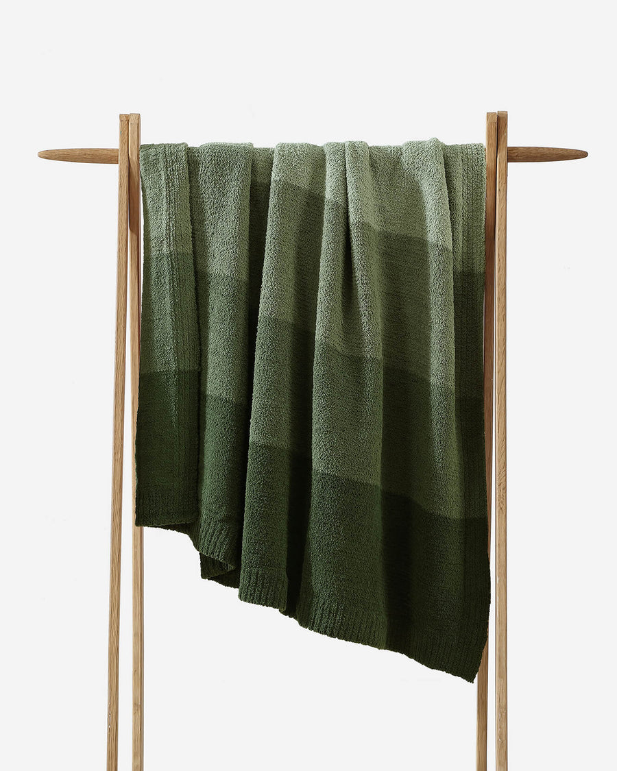 Ombre Throw Moss