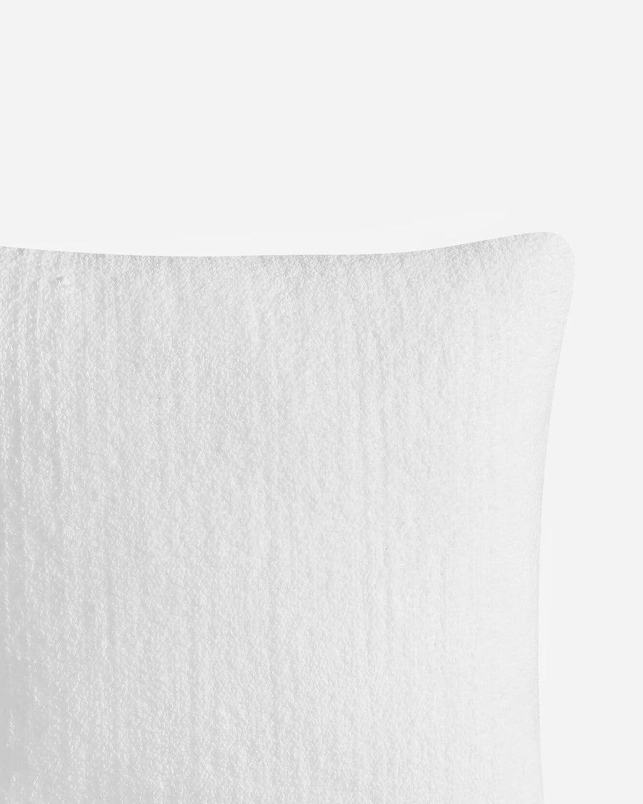 Snug Throw Pillow Clear White