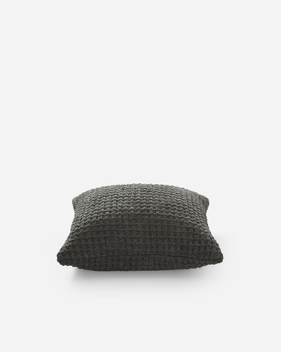 Snug Waffle Throw Pillow Granite