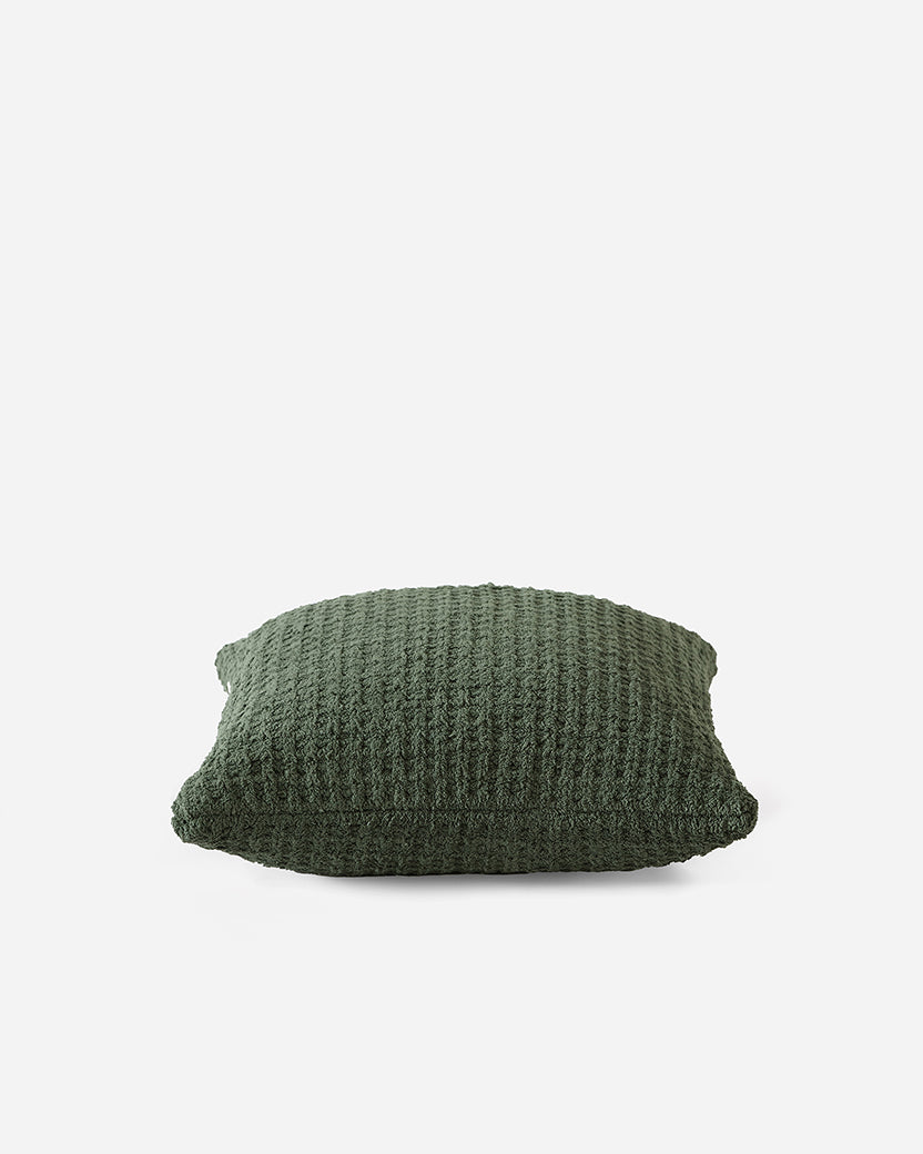 Snug Waffle Throw Pillow Moss