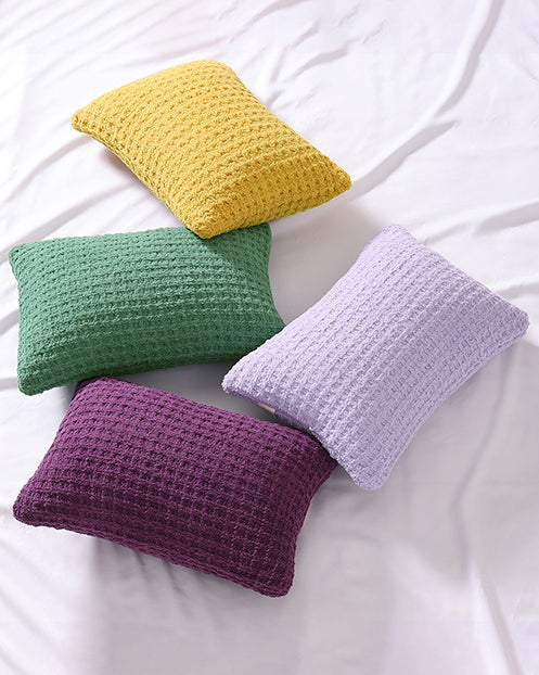 Snug Waffle Mini Pillow Marigold