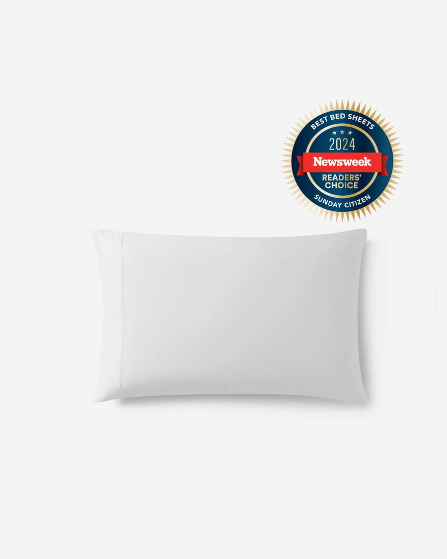 Silky Lyocell Pillowcase Set Clear White