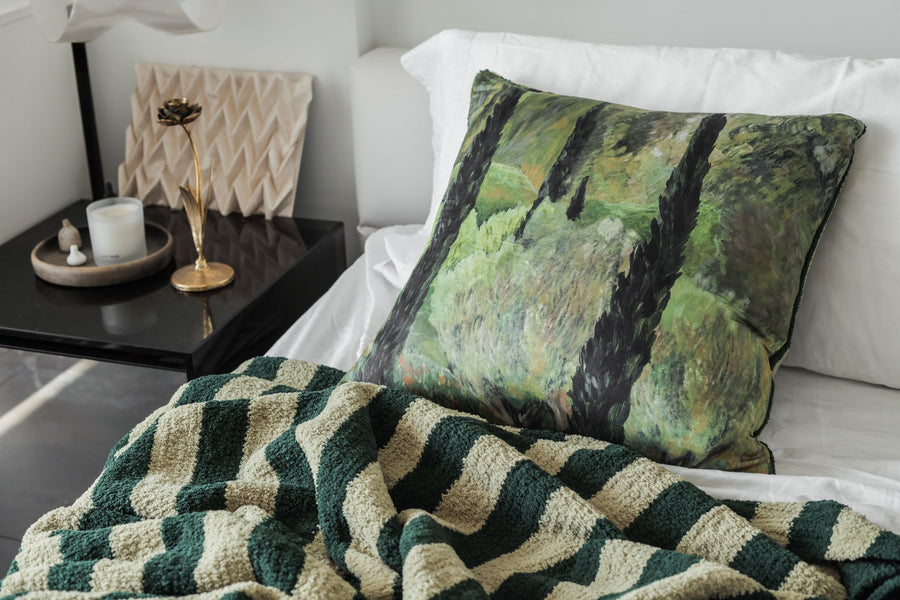 Sunset Soiree Lightweight Throw Forest