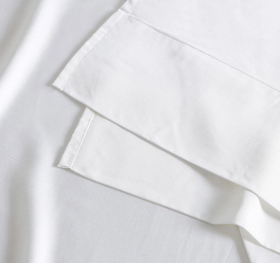 Natural Premium Bamboo Top Sheet White