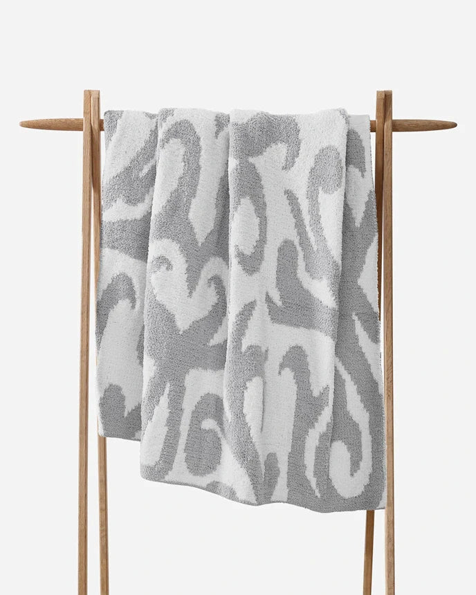 Casablanca Throw Cloud Gray - Off White