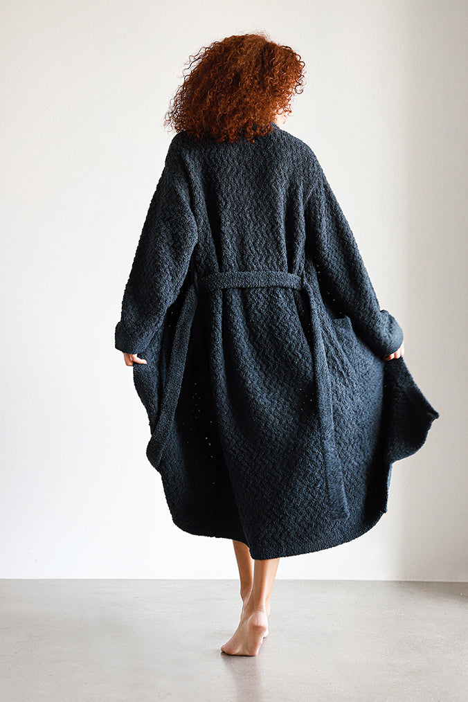 Snug Waffle Robe Midnight