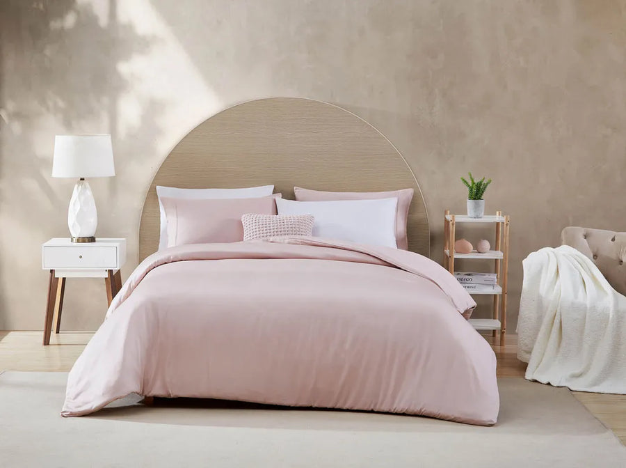 Natural Premium Bamboo Duvet Cover Blush