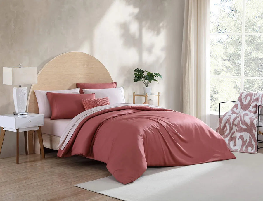 Natural Premium Bamboo Duvet Cover Clay