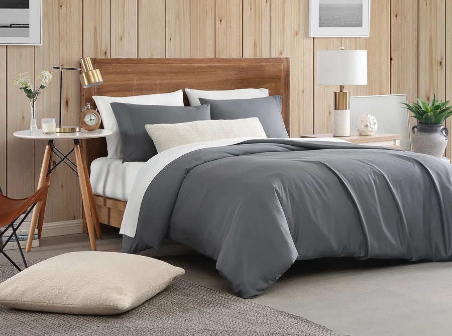 Natural Premium Bamboo Duvet Cover Coal